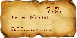 Thurner Dániel névjegykártya